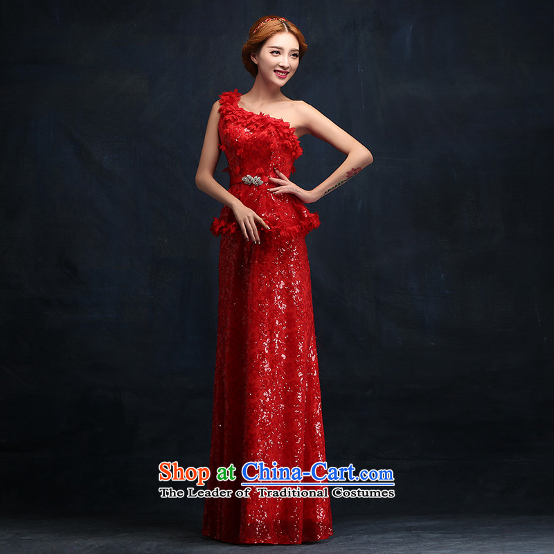 However Service Bridal Fashion 2015 new wedding dresses red lace marriage evening dresses long autumn and winter female L, according to Lin Sha , , , shopping on the Internet