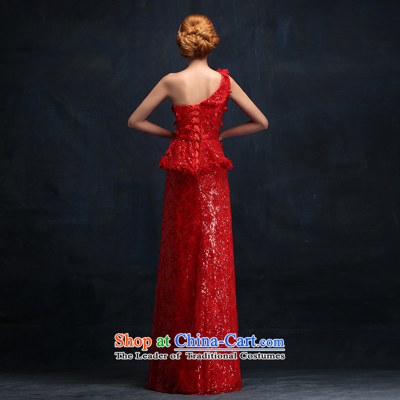 However Service Bridal Fashion 2015 new wedding dresses red lace marriage evening dresses long autumn and winter female L, according to Lin Sha , , , shopping on the Internet