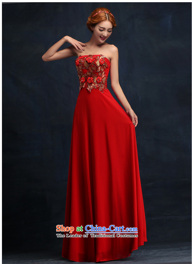 2015 new stylish flowers and chest Sau San evening dress bride wedding dress red bows service long XL Photo, prices, brand platters! The elections are supplied in the national character of distribution, so action, buy now enjoy more preferential! As soon as possible.