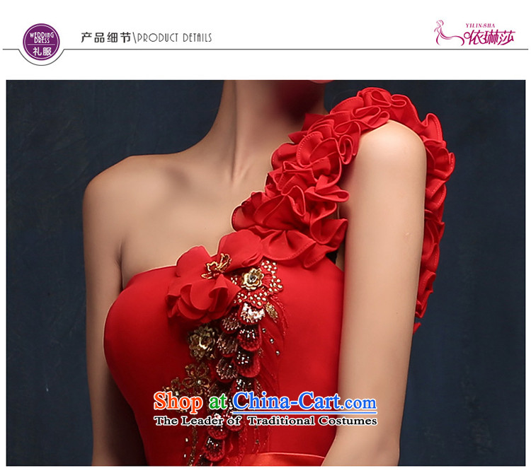 The bride red bows services 2015 new long evening dresses and stylish wedding shoulder wedding winter wedding dresses M picture, prices, brand platters! The elections are supplied in the national character of distribution, so action, buy now enjoy more preferential! As soon as possible.