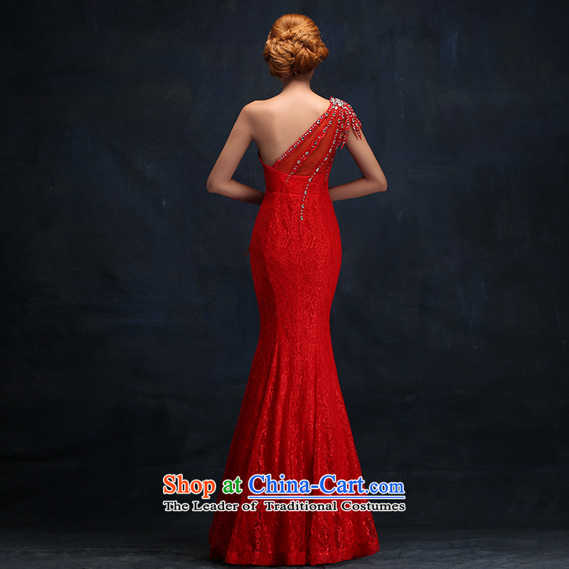 2015 WINTER NEW GRAPHICS thin stylish evening dresses red marriages upscale dress bows services long XL, according to Lin Sha , , , shopping on the Internet