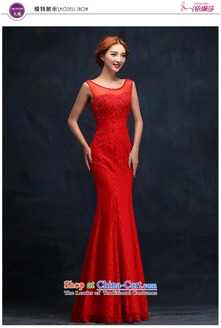 2015 new wedding dresses package and bride long dresses crowsfoot slotted shoulder bows services red lace dress L picture, prices, brand platters! The elections are supplied in the national character of distribution, so action, buy now enjoy more preferential! As soon as possible.