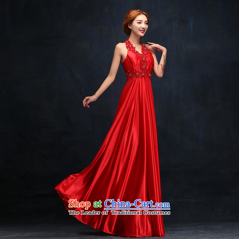 According to Lin Sha 2015 new Korean history dress Hang Long Sau San Banquet Female dress bridal services according to M Red bows Lin Sha , , , shopping on the Internet