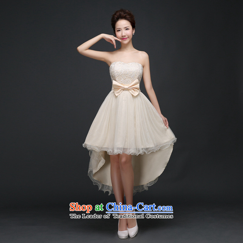 Li and the spring and summer stylish wedding bows and chest short high-lumbar bridesmaid sister mission before the dress short long after dovetail red chiffon bridal dresses small dress code red are  suitable for 78-110 F catty picture, prices, brand platters! The elections are supplied in the national character of distribution, so action, buy now enjoy more preferential! As soon as possible.