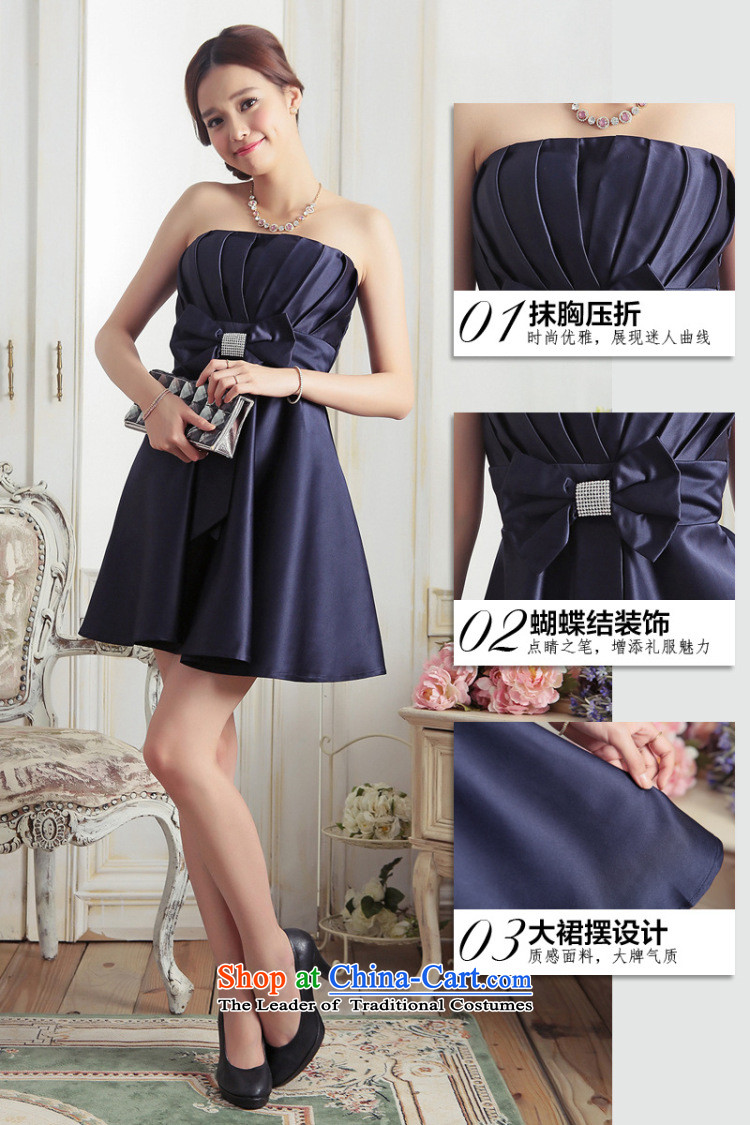 The end of the light (MO) Sweet Princess QIAN creases anointed chest diamond bow ties small dress A dress apron skirt 3376 dark blue L picture, prices, brand platters! The elections are supplied in the national character of distribution, so action, buy now enjoy more preferential! As soon as possible.