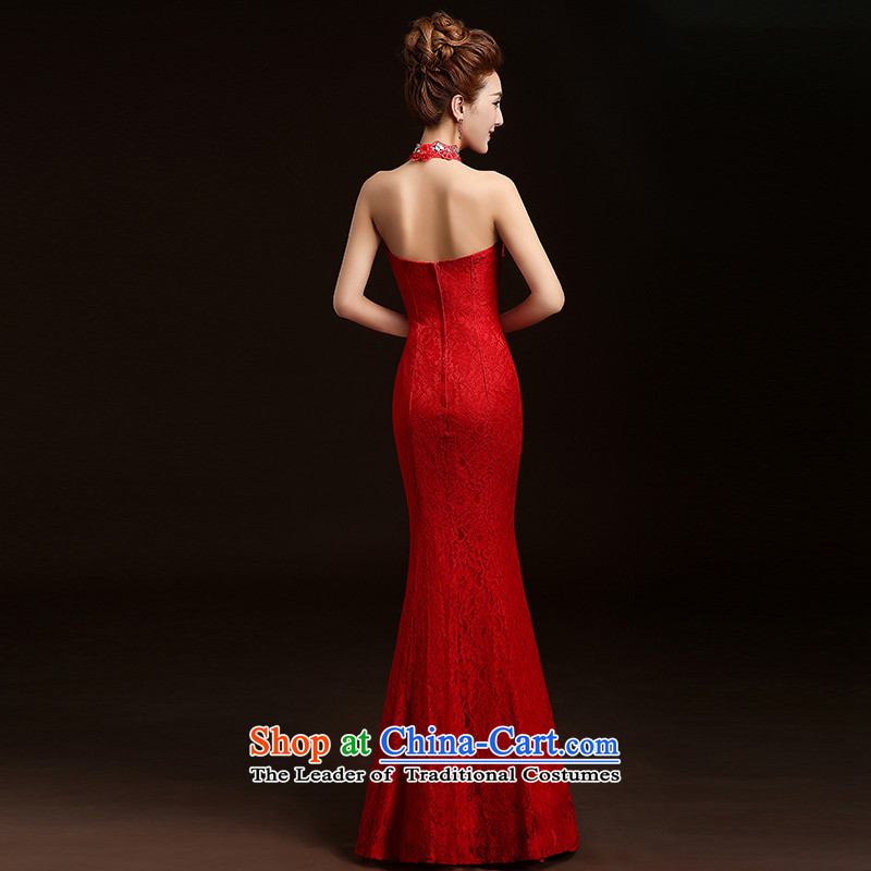Beverly Ting bows services 2015 new stylish spring and summer bride wedding dress Chinese long cheongsam dress red autumn and winter RED M, Sau San Ting (tingbeier Beverly) , , , shopping on the Internet