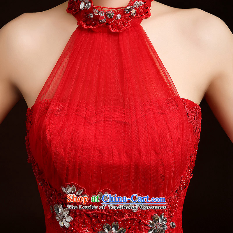 Beverly Ting bows services 2015 new stylish spring and summer bride wedding dress Chinese long cheongsam dress red autumn and winter RED M, Sau San Ting (tingbeier Beverly) , , , shopping on the Internet