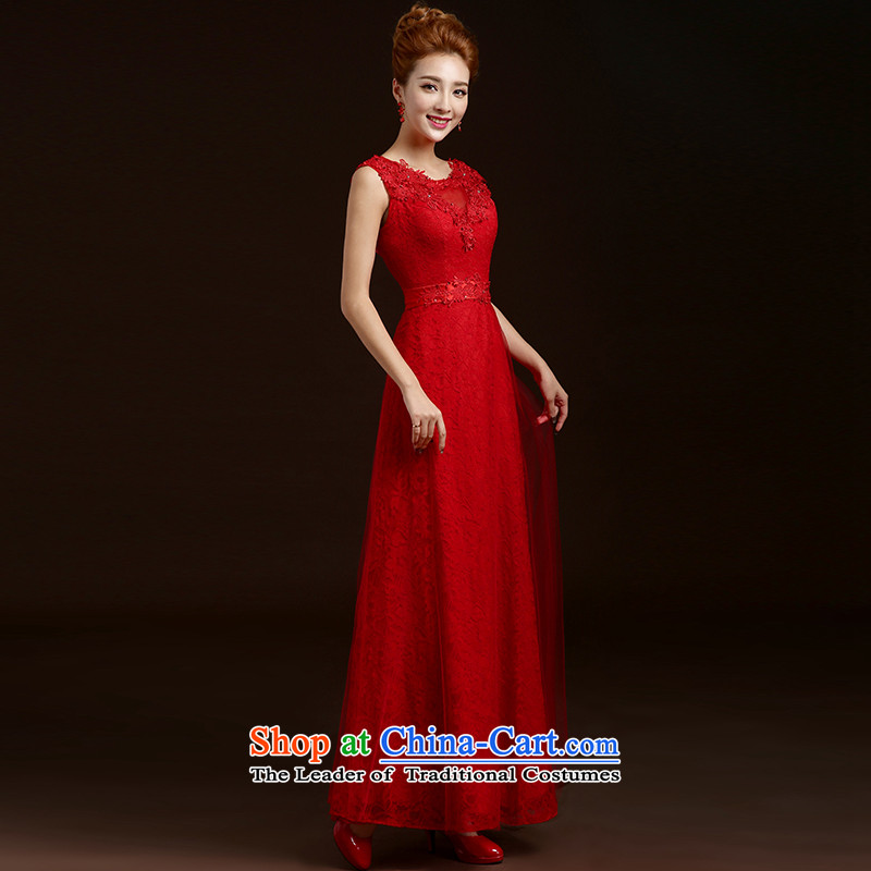 Beverly Ting bows Service Bridal Fashion New Spring/Summer 2015 Red Dress long marriage of autumn and winter lace evening dress female red XXL, Sau San Ting (tingbeier Beverly) , , , shopping on the Internet