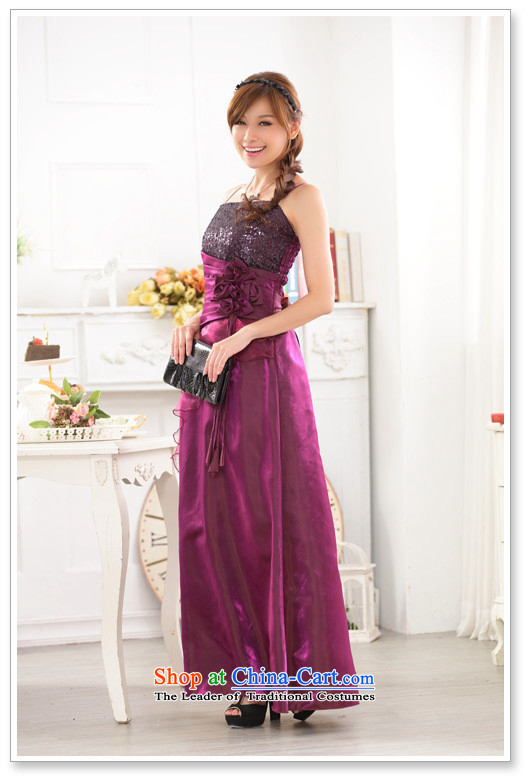 Europe and the bare shoulders evening dress Sau San chairpersons on-chip performance large female frockcoat JK2 9717 purple XXL picture, prices, brand platters! The elections are supplied in the national character of distribution, so action, buy now enjoy more preferential! As soon as possible.