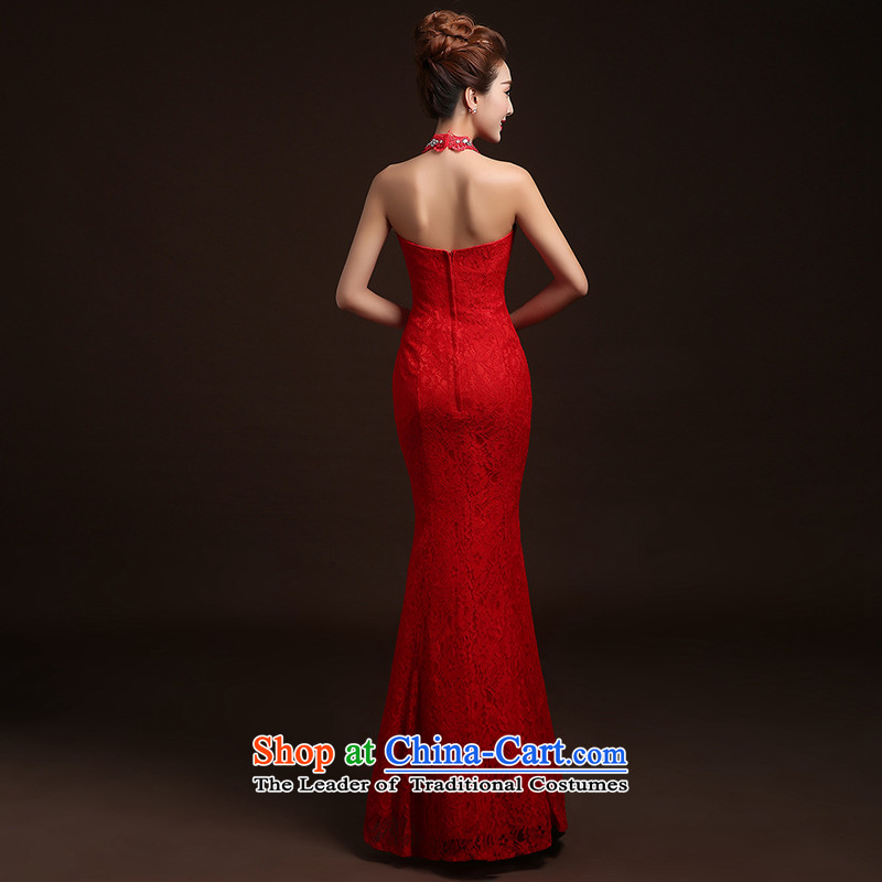 The Republika Srpska divas long autumn 2015 new bride bows and breast height back to Sau San To align graphics thin crowsfoot marriages bows evening dresses female Red M High Lace is elegant and comfortable, Republika Srpska (pnessa divas) , , , shopping on the Internet
