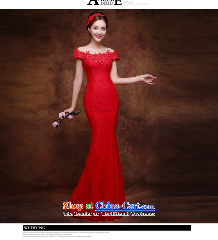 The Republika Srpska divas long autumn 2015 new bride services shoulder the word bows Sau San design graphics thin evening dresses lace larger dresses female red XL( upscale lace elegant and comfortable) Picture, prices, brand platters! The elections are supplied in the national character of distribution, so action, buy now enjoy more preferential! As soon as possible.