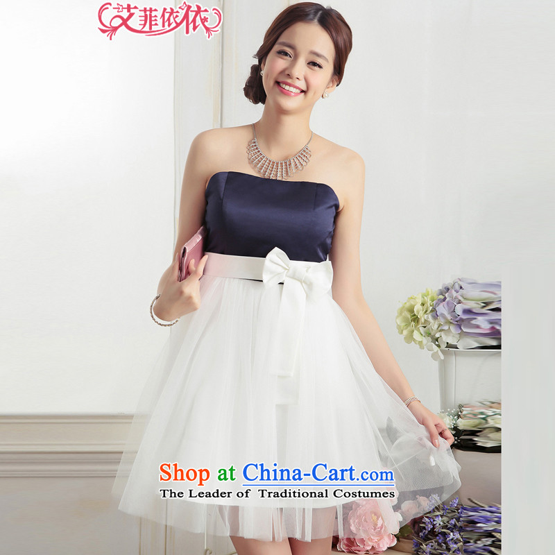 Of the glued to the chest and bon bon gauze 2015 Korean small dress new short, under the auspices of aristocratic bride bridesmaid bows bow tie dresses 5588 ORANGE XL code, Eiffel glued to the , , , shopping on the Internet