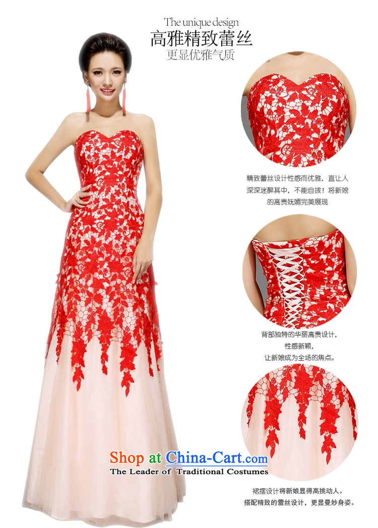 Kyrgyz-US married arts wedding dresses 2015 new Korean wiping the chest A swing lace No. 7657 