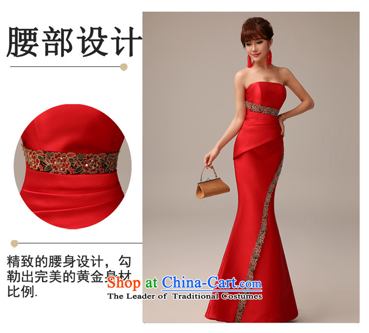 7 7 color tone original 2015 New Long Madame bows dress uniform wedding marriage Sau San Red Dress new graphics crowsfoot L013 thin blue tailor (does not allow) Picture, prices, brand platters! The elections are supplied in the national character of distribution, so action, buy now enjoy more preferential! As soon as possible.