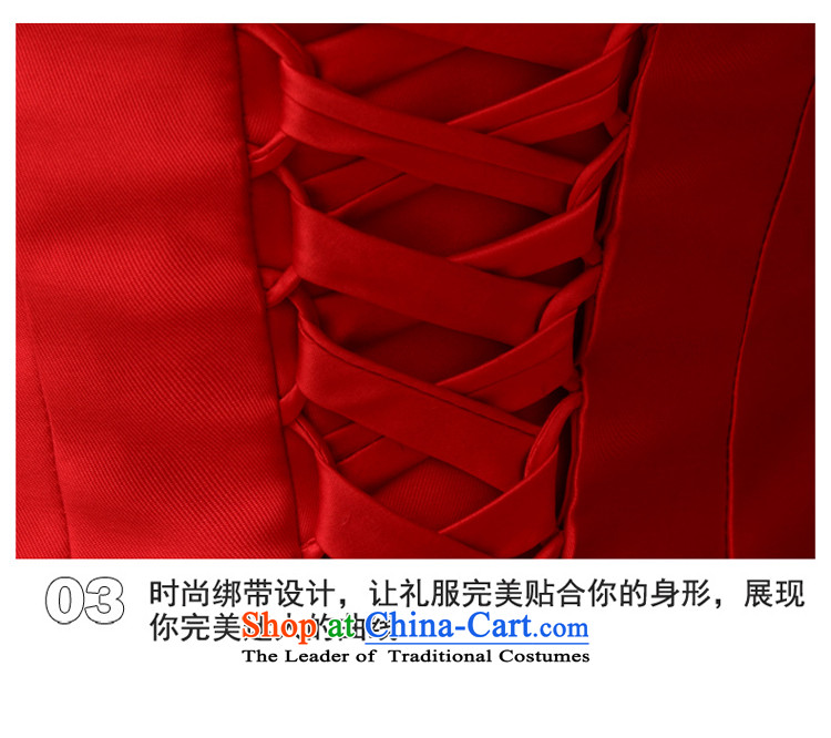 7 7 color tone original 2015 New Long Madame bows dress uniform wedding marriage Sau San Red Dress new graphics crowsfoot L013 thin blue tailor (does not allow) Picture, prices, brand platters! The elections are supplied in the national character of distribution, so action, buy now enjoy more preferential! As soon as possible.