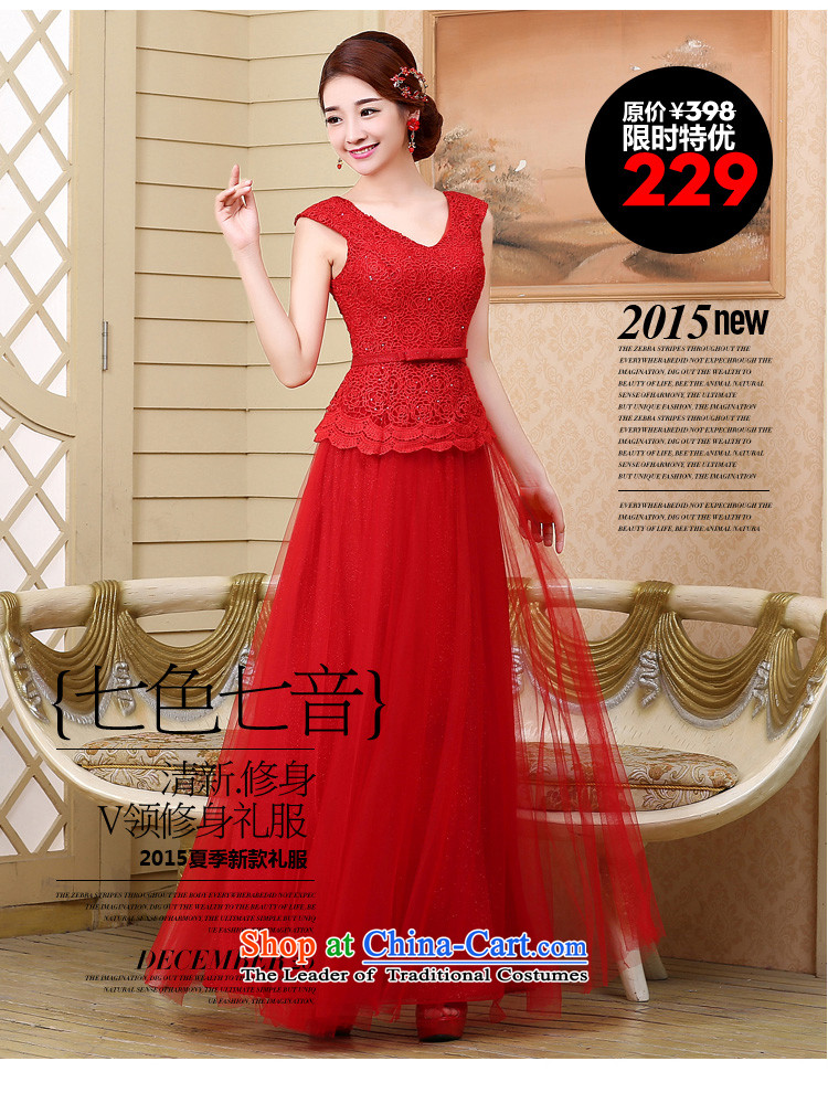 7 7 color tone 2015 bride bows services evening dress new stylish shoulders of Sau San wedding dresses L024 RED XL Photo, prices, brand platters! The elections are supplied in the national character of distribution, so action, buy now enjoy more preferential! As soon as possible.