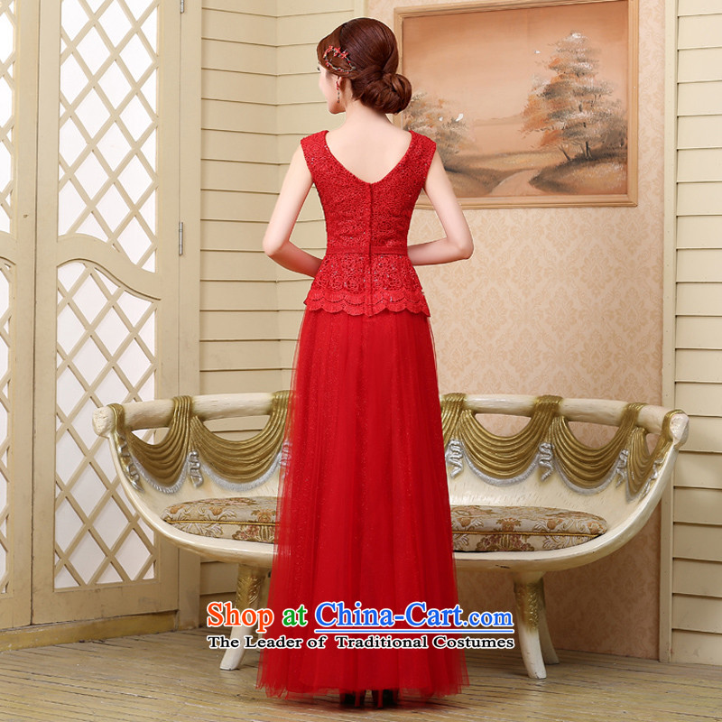 7 7 color tone 2015 bride bows services evening dress new stylish shoulders of Sau San wedding dresses L024 RED XL, 7 color tone 7 , , , shopping on the Internet