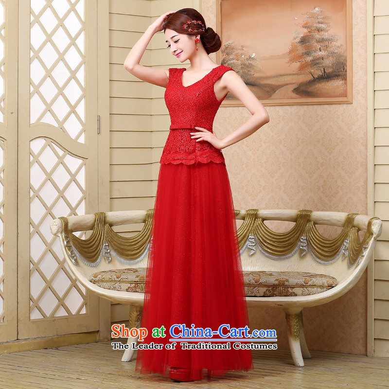 7 7 color tone 2015 bride bows services evening dress new stylish shoulders of Sau San wedding dresses L024 RED XL, 7 color tone 7 , , , shopping on the Internet