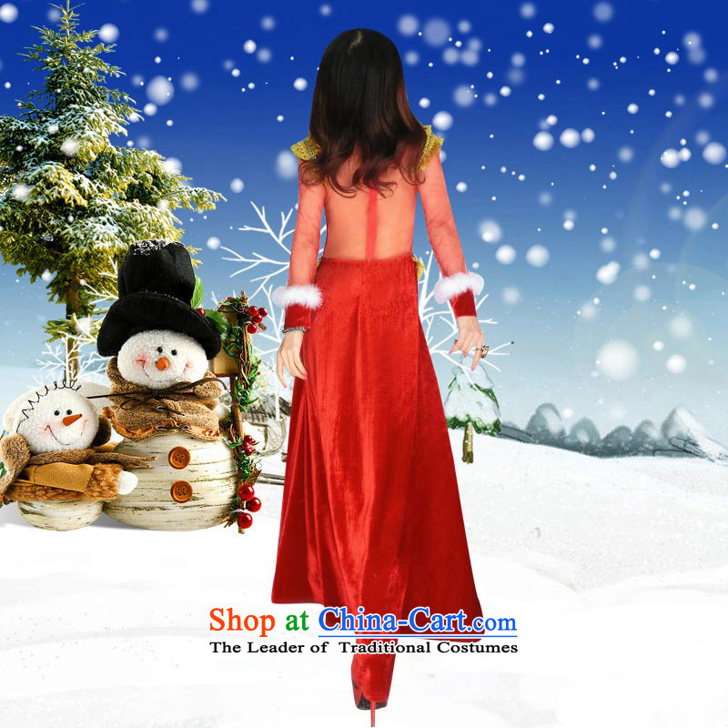 In accordance with the hip Christmas dance party night bar will show services ds sexy singer stage costumes clothing red S small code, in accordance with the hip.... dance shopping on the Internet