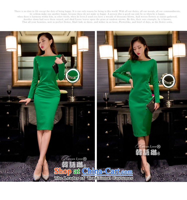 Gibez card in autumn and winter female sexy a field for the aristocratic temperament long-sleeved dresses Sau San long skirt green are code, prices, brand image of Platters! The elections are supplied in the national character of distribution, so action, buy now enjoy more preferential! As soon as possible.