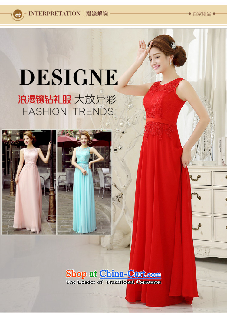 Evening dress dresses marriages bows services 2015 new lace round-neck collar graphics and slender, evening bridesmaid moderator dress female blue ice S picture, prices, brand platters! The elections are supplied in the national character of distribution, so action, buy now enjoy more preferential! As soon as possible.