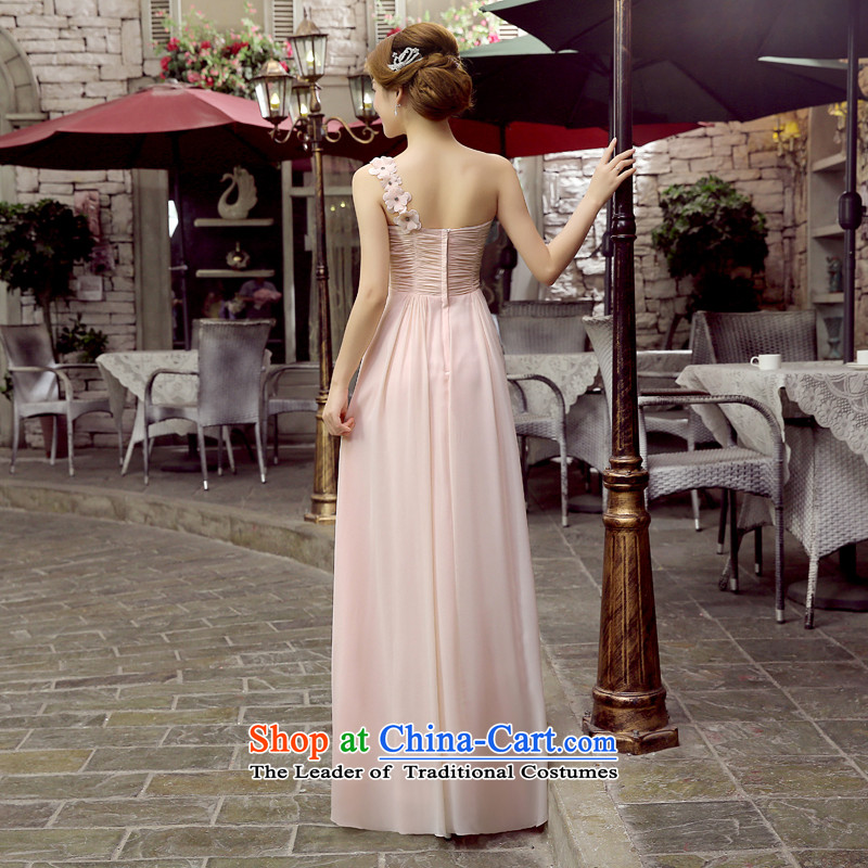 Wedding dress skirt autumn and winter 2015 new need shoulder flowers Sau San marriages chief of bows sweet evening dresses evening dresses champagne color M, hundreds of Ming products , , , shopping on the Internet