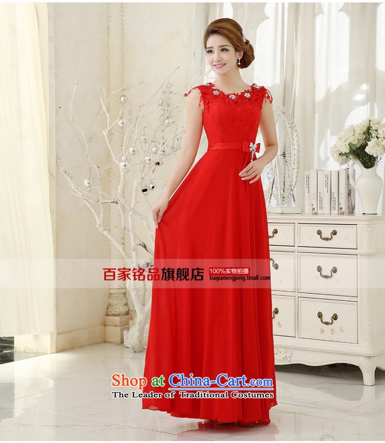 Wedding dress evening drink service 2015 new bride with a bridesmaid field shoulder Sau San red long autumn and winter female skirt new magenta M picture, prices, brand platters! The elections are supplied in the national character of distribution, so action, buy now enjoy more preferential! As soon as possible.