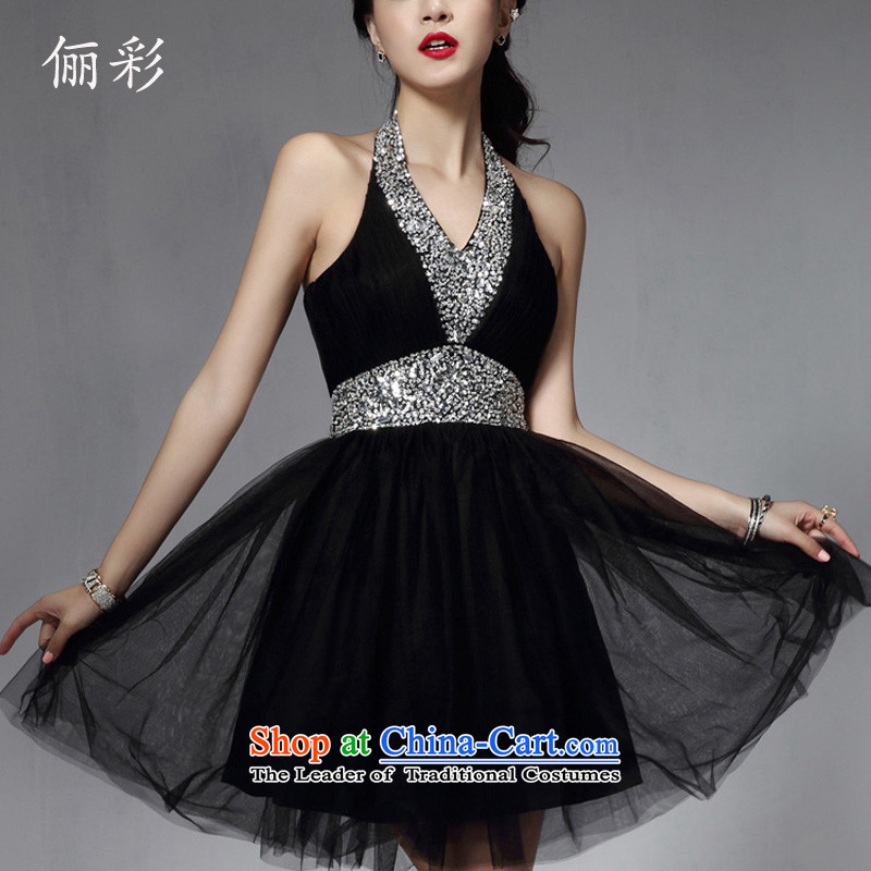 158 color moderator girl will bon bon skirt the small dining Dress Short of Princess bows to black , L, marriage 158 color (LICAI) , , , shopping on the Internet
