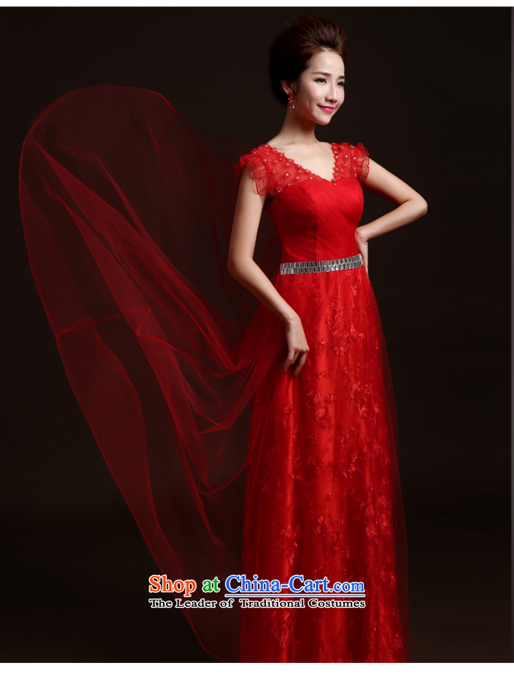 The autumn and winter bridesmaid dress the new 2015 Red bows Service Bridal Fashion marriage banquet long evening dress annual Sau San small trailing bridesmaid dress bows services red L picture, prices, brand platters! The elections are supplied in the national character of distribution, so action, buy now enjoy more preferential! As soon as possible.