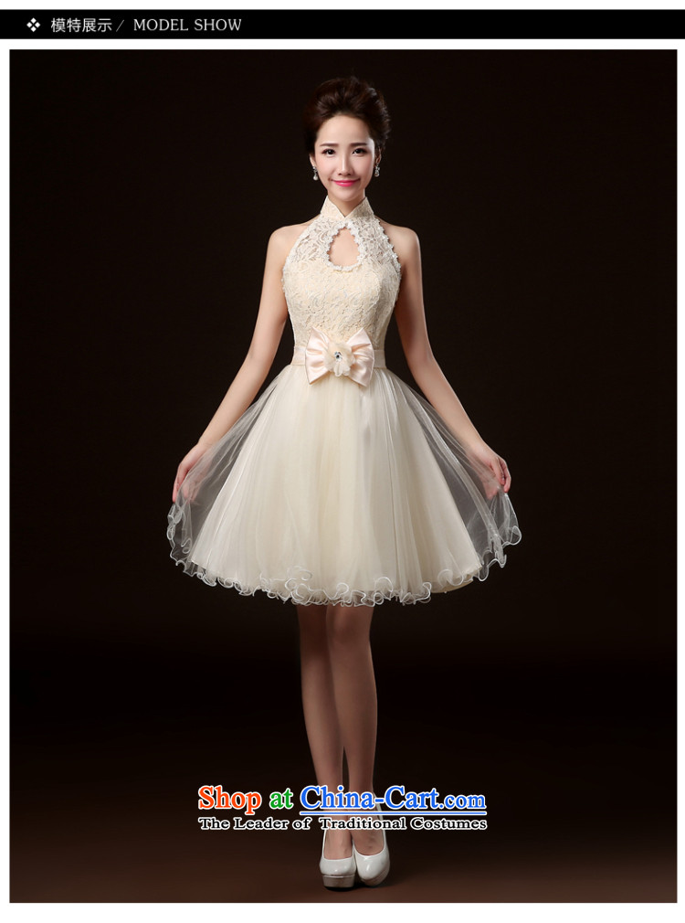 Lily Dance bridesmaid dress new 2014 winter clothing dresses bridesmaid stylish banquet hosted the annual meeting of the Evening Dress Short bridesmaid mission sister skirt bridesmaid to dress champagne color L picture, prices, brand platters! The elections are supplied in the national character of distribution, so action, buy now enjoy more preferential! As soon as possible.