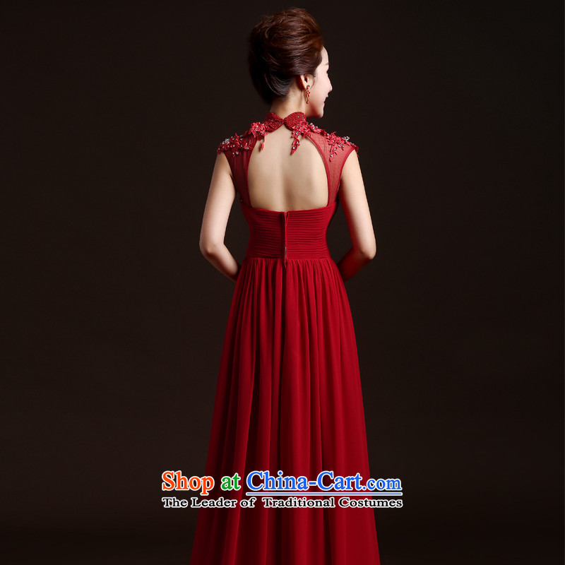 Wedding dresses new 2015 winter stylish marriages bows to red dress banquet annual long service dresses bows Sau San red tailored, Lily Dance (ball lily shopping on the Internet has been pressed.)