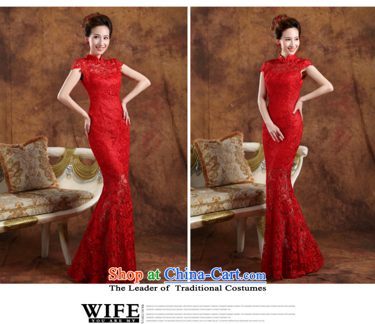 2015 new stylish bridal dresses word service bows shoulder crowsfoot Sau San marriages bows service long red dress RED M annual picture, prices, brand platters! The elections are supplied in the national character of distribution, so action, buy now enjoy more preferential! As soon as possible.