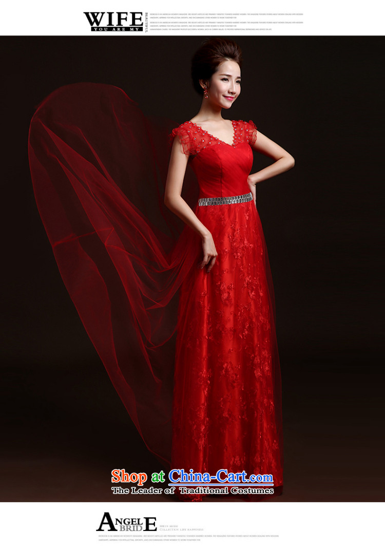 Wedding dresses new 2015 winter stylish marriages bows services red dress chairpersons banquet evening dresses long red dress uniform toasting champagne Sau San XXL picture, prices, brand platters! The elections are supplied in the national character of distribution, so action, buy now enjoy more preferential! As soon as possible.