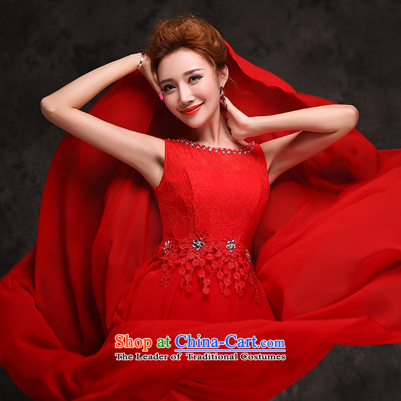 Hei Kaki 2015 autumn and winter long stylish pregnant women dress bows services services bridesmaid toasting champagne bridal dresses skirt evening dress Red M-hi kaki shopping on the Internet has been pressed.