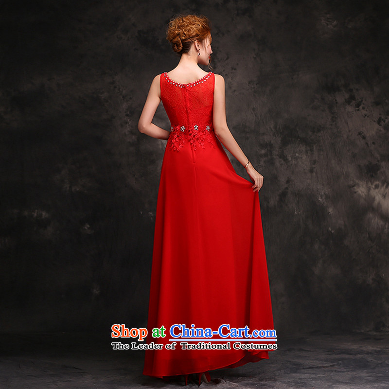 Hei Kaki 2015 autumn and winter long stylish pregnant women dress bows services services bridesmaid toasting champagne bridal dresses skirt evening dress Red M-hi kaki shopping on the Internet has been pressed.