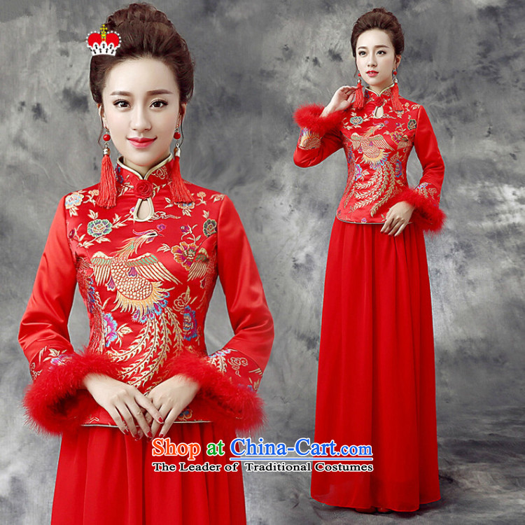 There is also a grand plus units to optimize thick bride bows dress qipao YFTK2810 RED M picture, prices, brand platters! The elections are supplied in the national character of distribution, so action, buy now enjoy more preferential! As soon as possible.