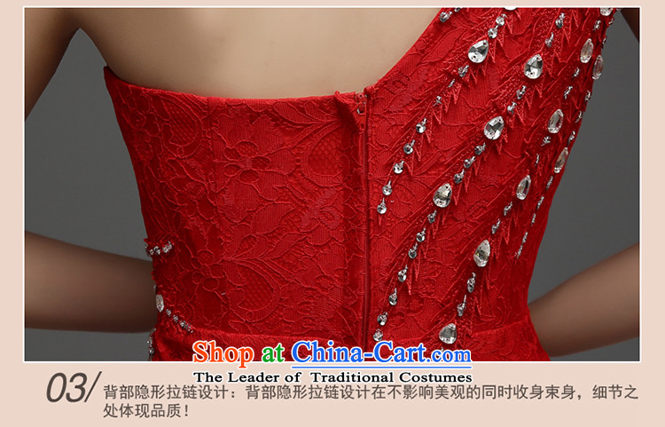 7 7 color tone 2015 new long single shoulder Sau San diamond crowsfoot banquet service evening dresses L029 bows red XL Photo, prices, brand platters! The elections are supplied in the national character of distribution, so action, buy now enjoy more preferential! As soon as possible.