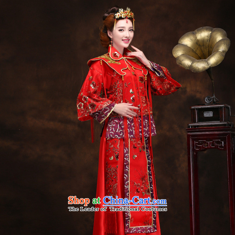 Naoji a dragon use the new Chinese Dress Wedding dress-hi use marriages red long winter YY2094 RED XXXL sepia pictures, prices, brand platters! The elections are supplied in the national character of distribution, so action, buy now enjoy more preferential! As soon as possible.