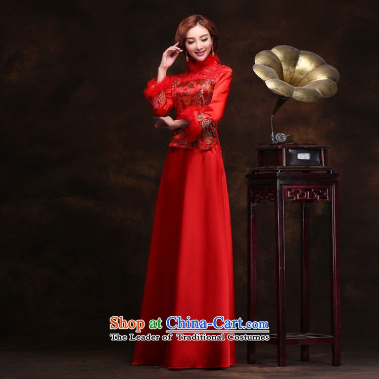 Naoji a 2014 new winter cotton waffle cotton long-sleeved folder wedding winter clothing red wedding bride YY2098 RED L picture, prices, brand platters! The elections are supplied in the national character of distribution, so action, buy now enjoy more preferential! As soon as possible.
