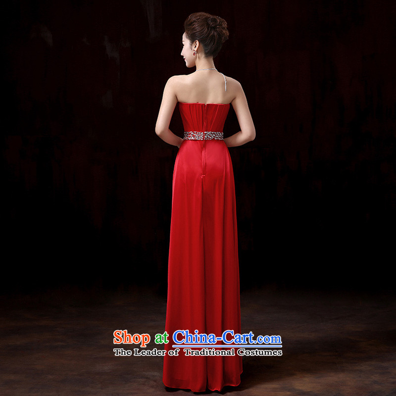 Doi m qi 2014 winter of noble heart evening dresses and chest to long wine red bows to stylish moderator will red XL, Demi Moor Qi , , , shopping on the Internet