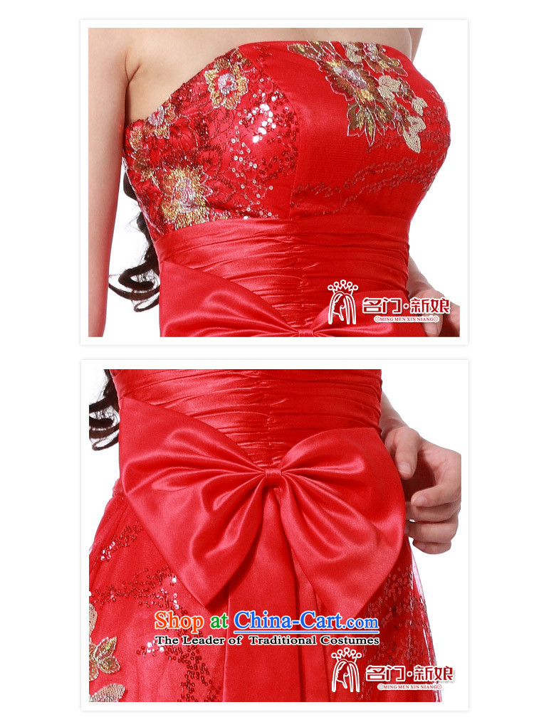 A bride wedding dresses new 2015 Red wedding dress bows service long gown 680 RED M picture, prices, brand platters! The elections are supplied in the national character of distribution, so action, buy now enjoy more preferential! As soon as possible.