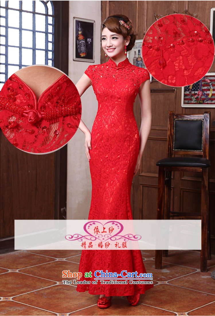 Yong-yeon and bows Service Bridal Fashion 2015 new winter long-sleeved marriage cheongsam dress suit for winter crowsfoot long red red long short-sleeved S picture, prices, brand platters! The elections are supplied in the national character of distribution, so action, buy now enjoy more preferential! As soon as possible.