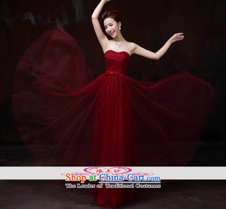 Yong-yeon and anointed chest marriage toasting champagne Bridal Services 2015 autumn and winter new long wine red wedding dresses and stylish with large red S pictures Sau San, prices, brand platters! The elections are supplied in the national character of distribution, so action, buy now enjoy more preferential! As soon as possible.