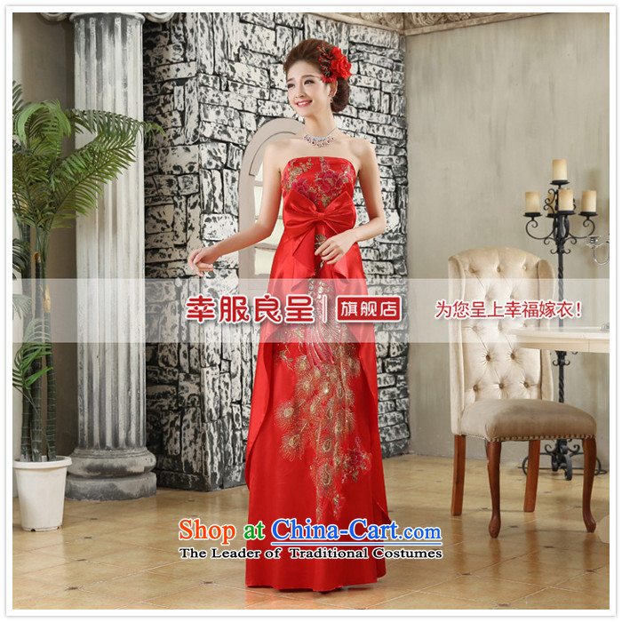 The privilege of serving-leung 2015 new red anointed chest bride wedding dress long marriage butterfly red S wedding dresses skirt picture, prices, brand platters! The elections are supplied in the national character of distribution, so action, buy now enjoy more preferential! As soon as possible.