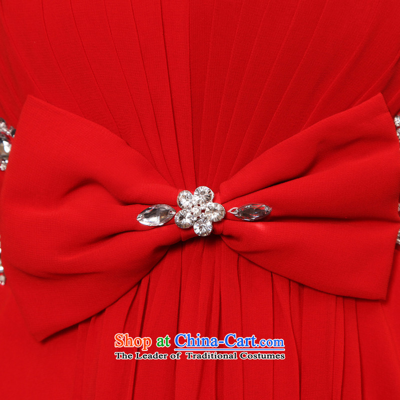 The privilege of serving-leung 2015 New Red Dress marriages pregnant women long wedding services for larger groups bows mm Red 3XL, honor services-leung , , , shopping on the Internet