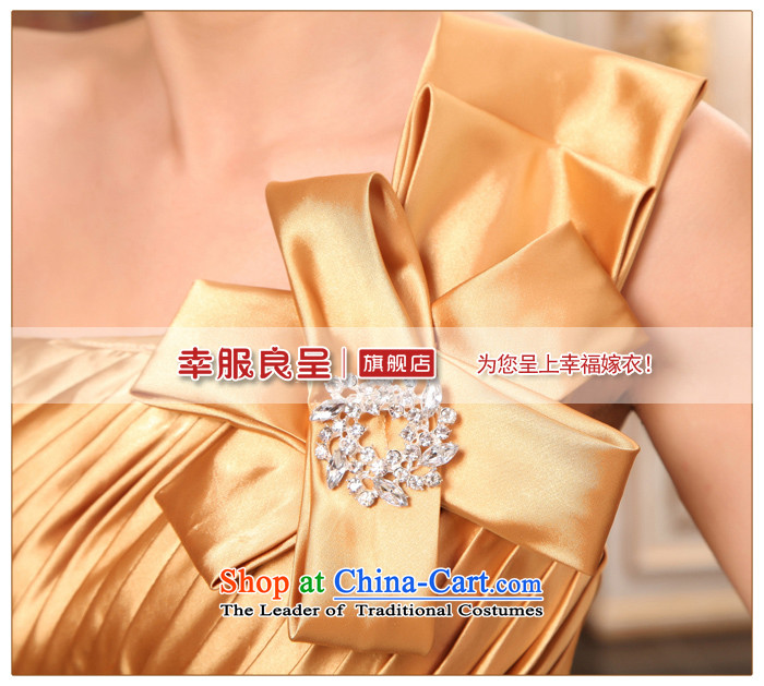 The privilege of serving-leung gold bride wedding dress shoulder and chest wedding long align to dress bows services show services Gold 2XL Photo, prices, brand platters! The elections are supplied in the national character of distribution, so action, buy now enjoy more preferential! As soon as possible.