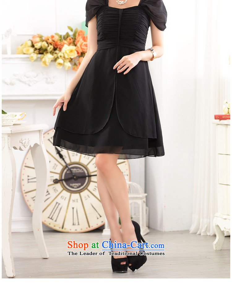 Short) Service Pack bridesmaid shoulder straps bows service banquet evening dresses dresses thick MM larger dress code are black 9918 JK2 picture, prices, brand platters! The elections are supplied in the national character of distribution, so action, buy now enjoy more preferential! As soon as possible.