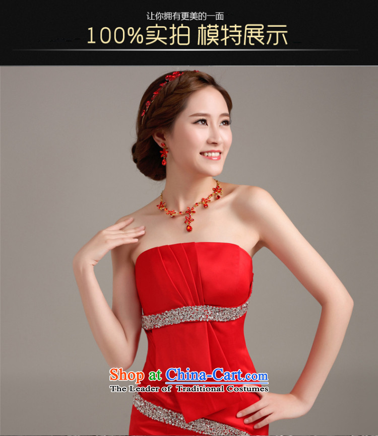 Beverly Ting wedding dress 2015 new red long crowsfoot dress Sau San bows to wipe his chest in stylish Sau San video thin red XXL picture, prices, brand platters! The elections are supplied in the national character of distribution, so action, buy now enjoy more preferential! As soon as possible.