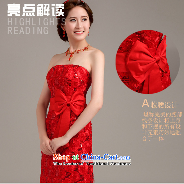 Beverly Ting wedding dress 2015 New Red Dress long bride anointed lace banquet dresses chest Sau San video thin red XXL picture, prices, brand platters! The elections are supplied in the national character of distribution, so action, buy now enjoy more preferential! As soon as possible.