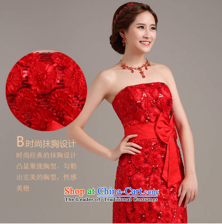Beverly Ting wedding dress 2015 New Red Dress long bride anointed lace banquet dresses chest Sau San video thin red XXL picture, prices, brand platters! The elections are supplied in the national character of distribution, so action, buy now enjoy more preferential! As soon as possible.